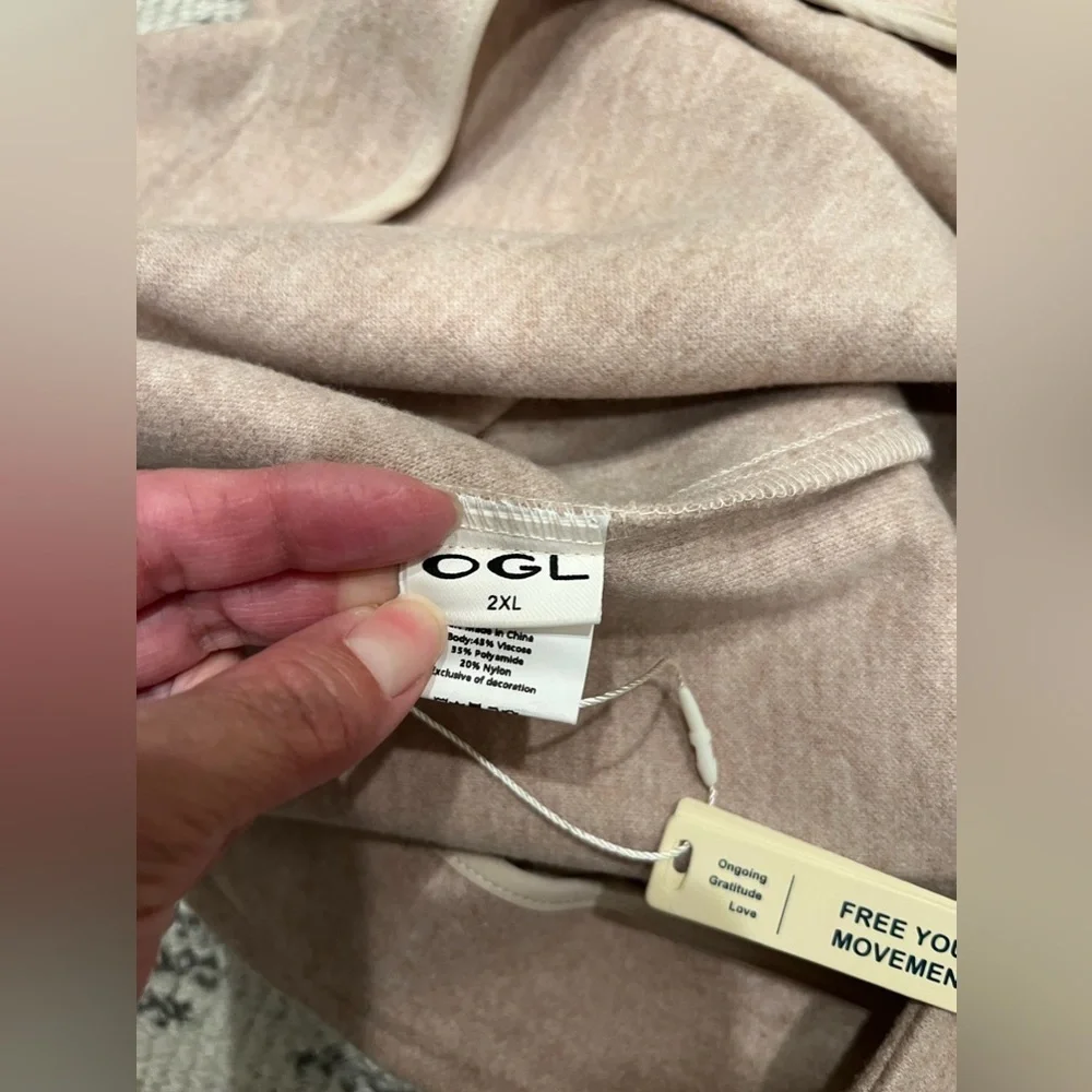OGL‎ Flare Midi  Oatmeal Color Careerwear Skirt